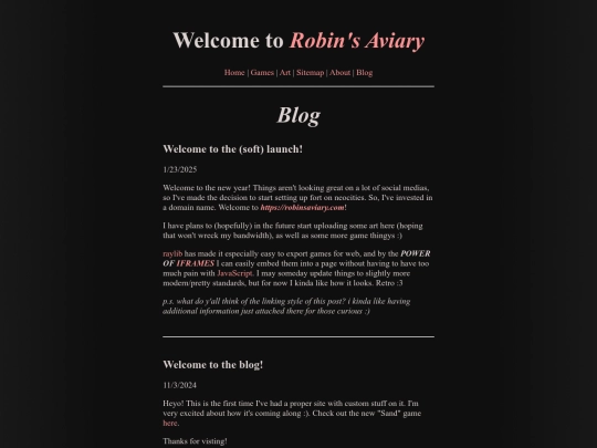blog screenshot