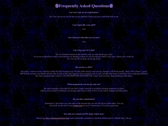 faq screenshot
