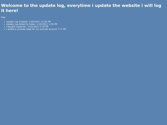 UpdateLog screenshot