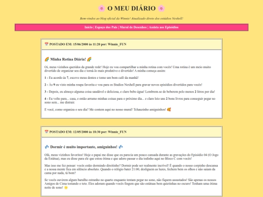 blog screenshot