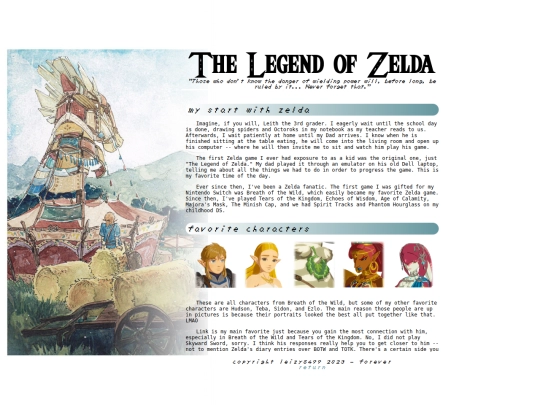 projects/shrines/tloz screenshot