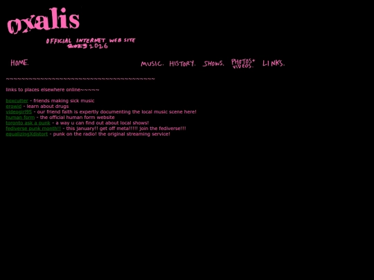 links screenshot