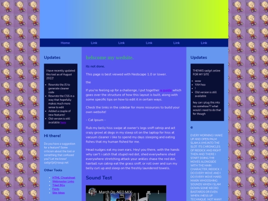 testpage screenshot