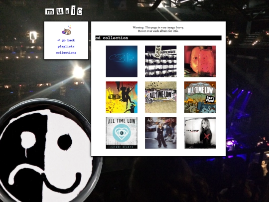 Music/collections screenshot