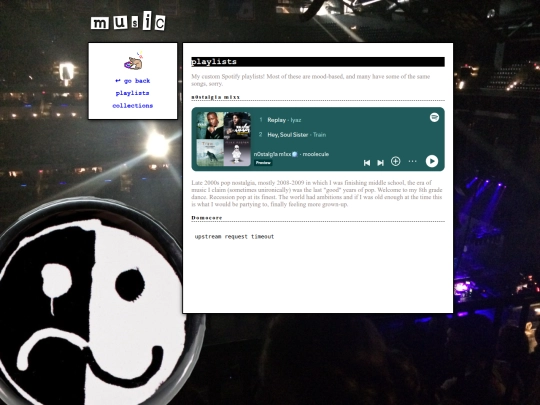 Music/playlists screenshot