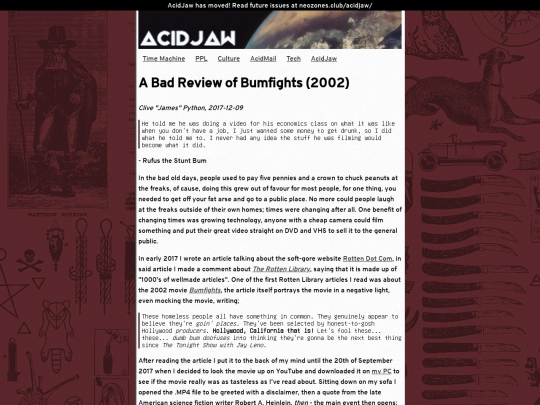 acidjaw/culture/bumfights screenshot