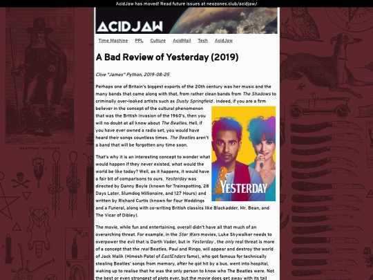 acidjaw/culture/yesterday screenshot