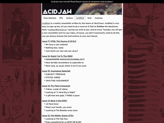 acidjaw/mail screenshot