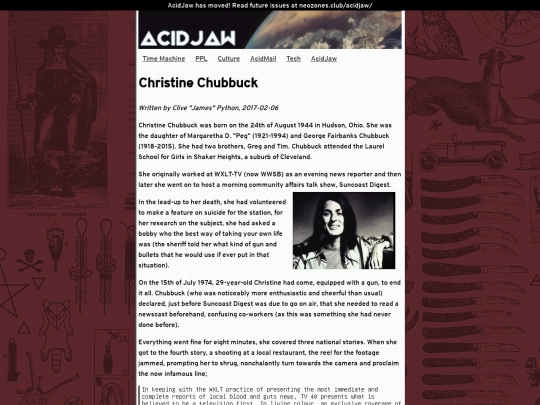 acidjaw/ppl/christine-chubbuck screenshot