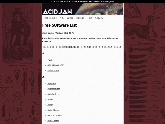 acidjaw/tech/warez screenshot