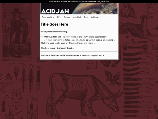 acidjaw/template screenshot
