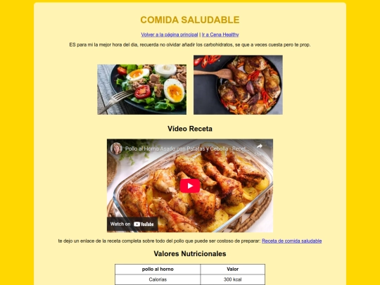 comidasaludable screenshot