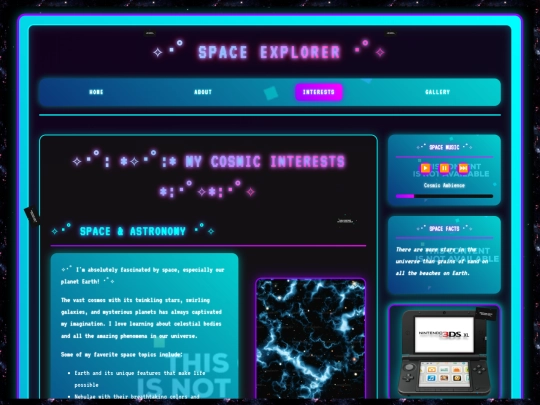 interests screenshot