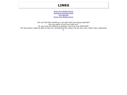 links screenshot
