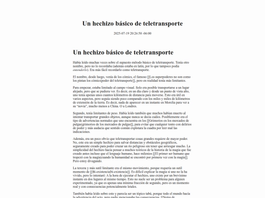 Unhechizobsicodeteletransporte screenshot
