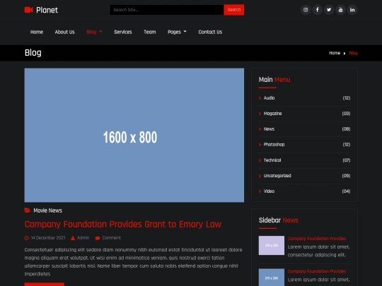 blog screenshot