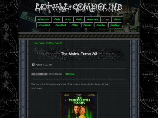system-logs/the-matrix-turns-20 screenshot