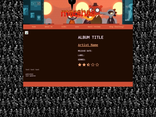 review-template screenshot