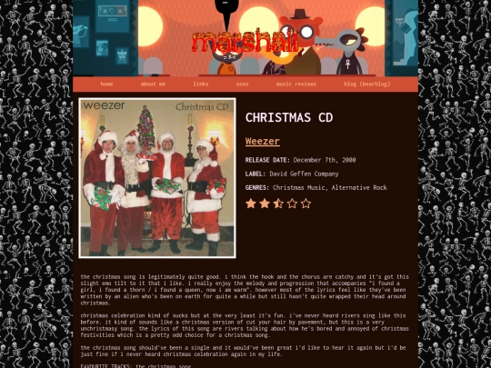 review-weezer-christmascd screenshot