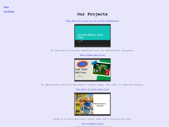 our_projects screenshot