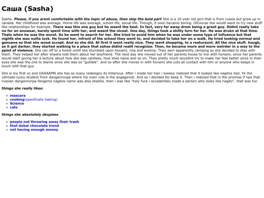 sasha screenshot