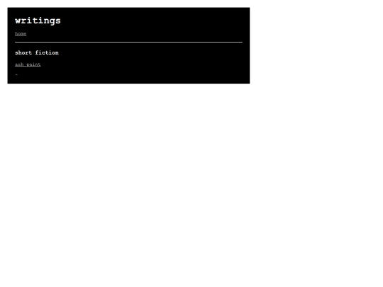 writings screenshot