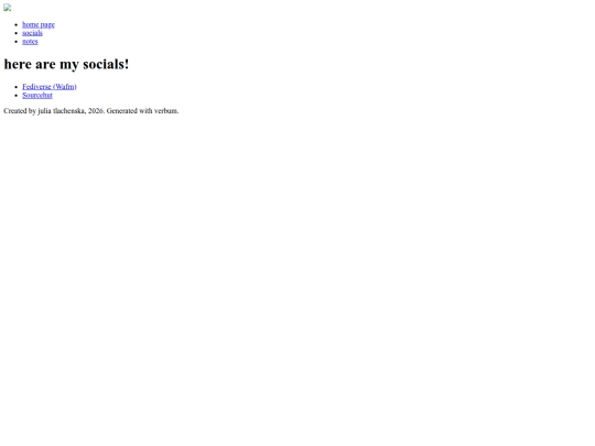 socials screenshot