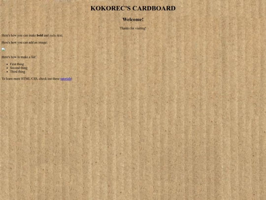 index screenshot