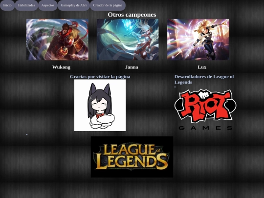 Ahri/plantilla screenshot