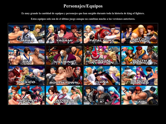 Kof/Personajes screenshot
