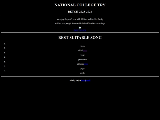 college/first project screenshot