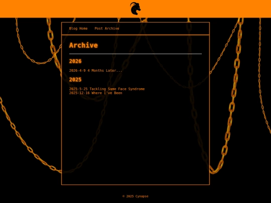 blog/archive screenshot
