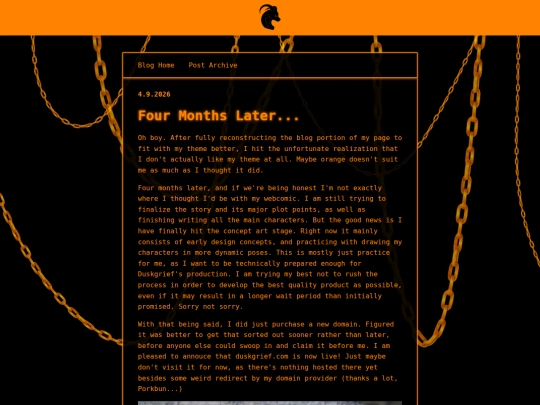 blog/posts/2026-4-9-Four-Months-Later screenshot