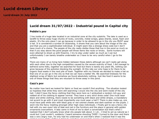 Lucid dreams/Pages/Literature_2022_07_31 screenshot