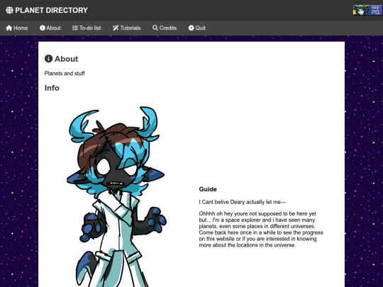 Planet Directory screenshot