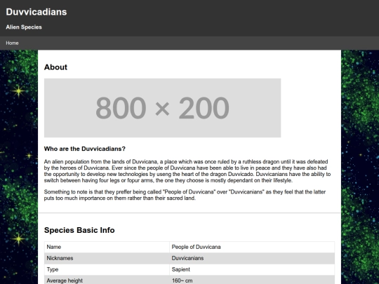 Species Directory/Duvvicana screenshot