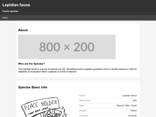 Species Directory/Lepidian_Fauna screenshot