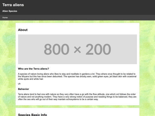 Species Directory/Terra_Aliens screenshot