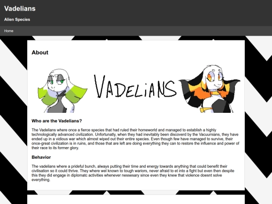 Species Directory/Vadelians screenshot