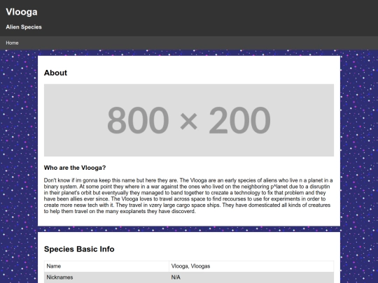 Species Directory/Vlooga screenshot