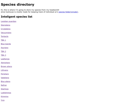 Species_Directory screenshot