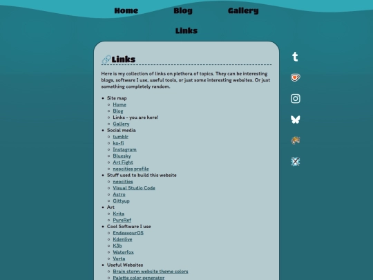 links screenshot
