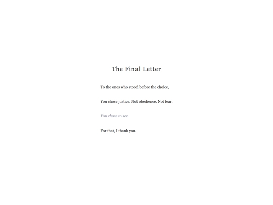 letter screenshot
