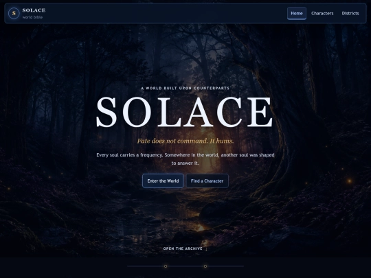 Solace multipage  screenshot