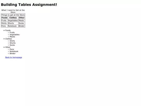 Buildingtables screenshot