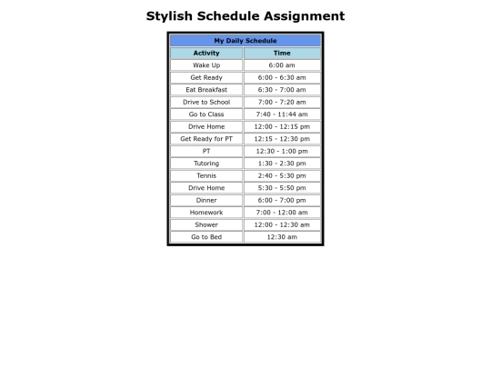 stylishassignment screenshot
