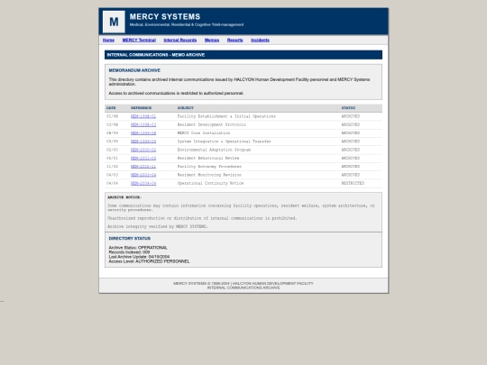 Internal/memos screenshot