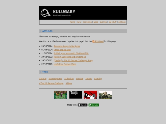 articles screenshot