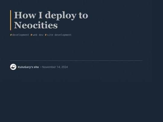 social/blog/how-i-deploy-to-neocities screenshot