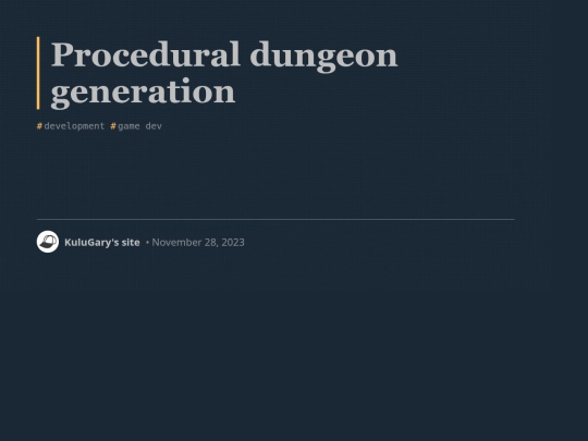social/blog/procedural-dungeon-generation screenshot